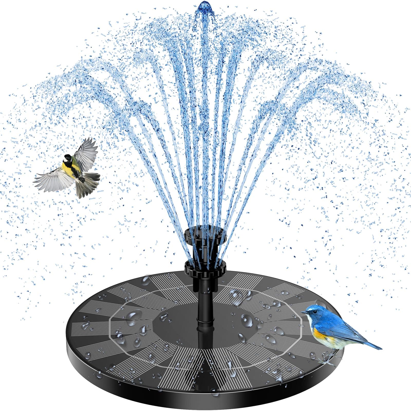 🌞 AISITIN 3.5W Solarbrunnen für Draußen - Solar Springbrunnen für Außen 🌿