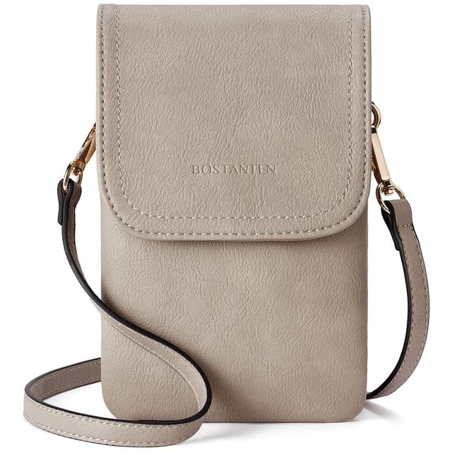 BOSTANTEN Klein Handytasche zum Umhängen 😍 Damen Umhängetasche in Grau A-03-grau
