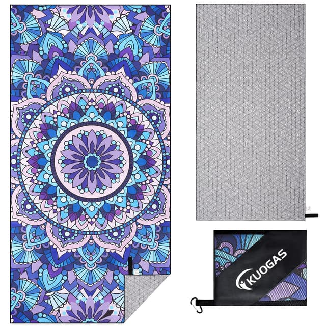 XXL Strandtuch Mandala | Schnelltrocknendes Mikrofaser Handtuch