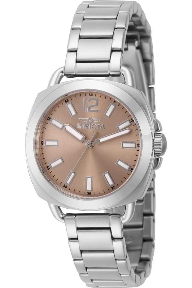 Angebot: Invicta Wildflower Edelstahl Damen Quarzuhrwerk - 32mm Pink / Silber ⌚🌸
