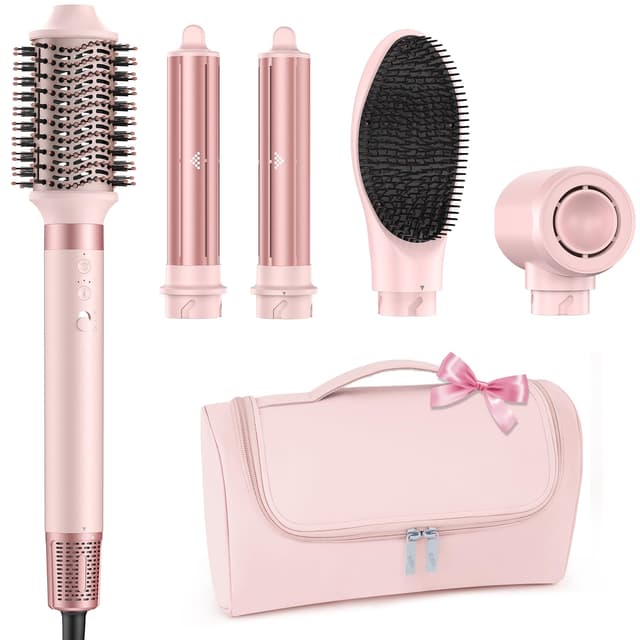 MESCOMB 5 in 1 Airstyler und Rundbürstenföhn 🌸 Schnelles Föhnen und Volumen und Locken Styling Tool