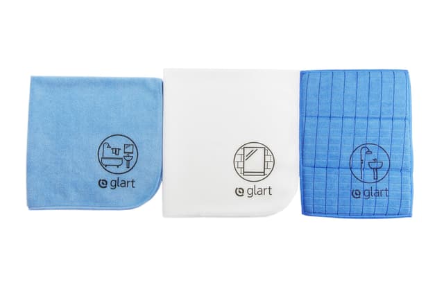 Glart 3er Set Microfasertücher für Bad, WC, Dusche 🚿