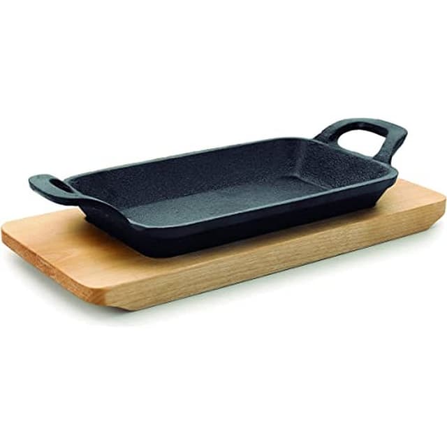 🔥 Super Angebot! LACOR Mini Rechteck Grill Magma, Gusseisen, Schwarz, 22 cm, 25874