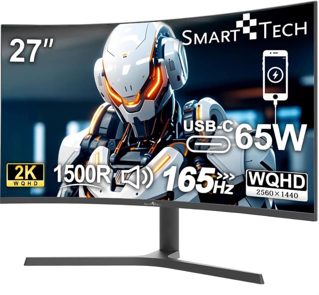 SMART TECH 2K Gaming Monitor 27 Zoll 🎮🖥️