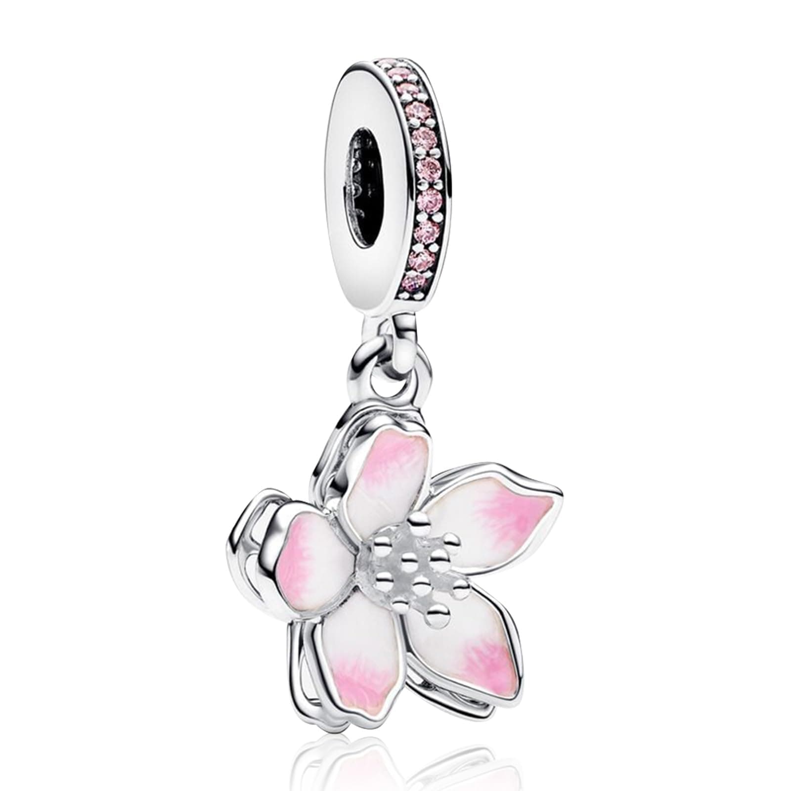 Amuefer 925 Silber Charme Armband Halskette Anhänger Perlen Charme Schmetterlinge 🦋