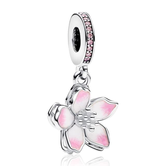 Amuefer 925 Silber Charme Armband Halskette Anhänger Perlen Charme Schmetterlinge 🦋