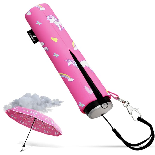 STYNGARD Regenschirm Kinder mit Einhörnern