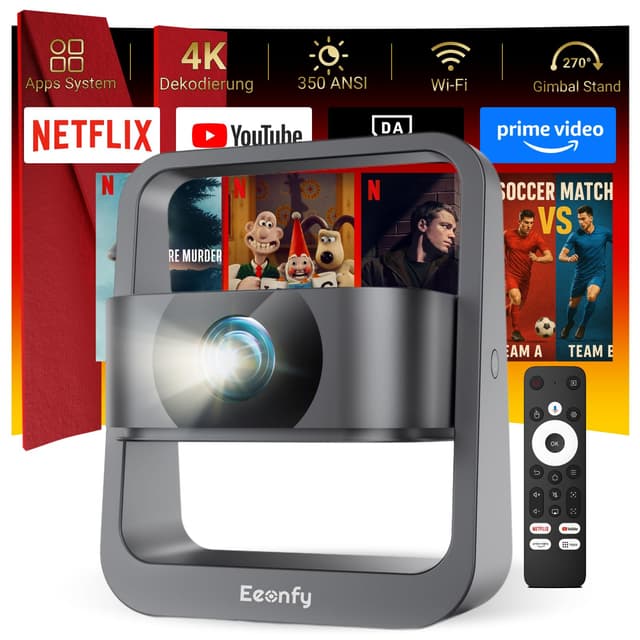 🌟Sonderangebot: Venus V1 Smart Beamer Portable für Heimkino🎥