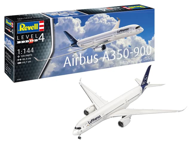 🛩️ Revell 03881 Airbus A350-900 Lufthansa New Livery Flugmodell Bausatz 1:144 - Sonderangebot! ✈️