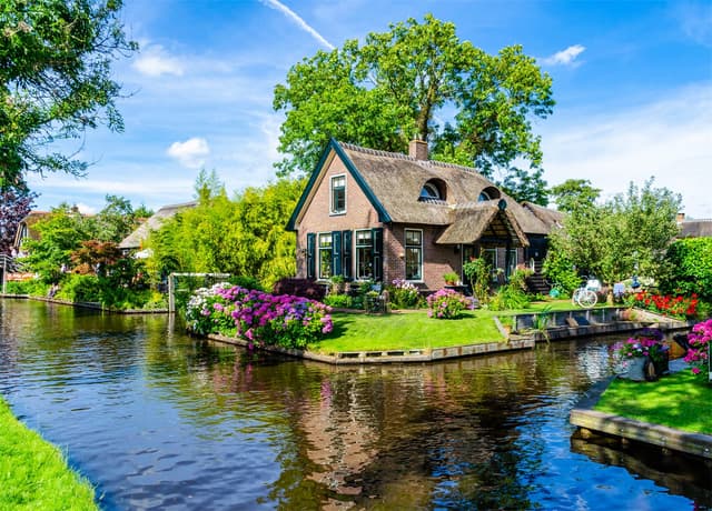 Giethoorn Village Puzzle 1000 Teile Erwachsene 🧩🏡 Venice of The North Puzzle Erwachsene 1000 Teile Puzzles Geschenkideen