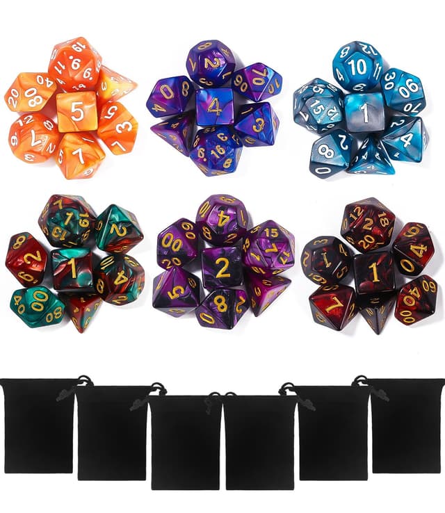 TIDEVAN Polyedrische Würfel-Set 🎲🎲
