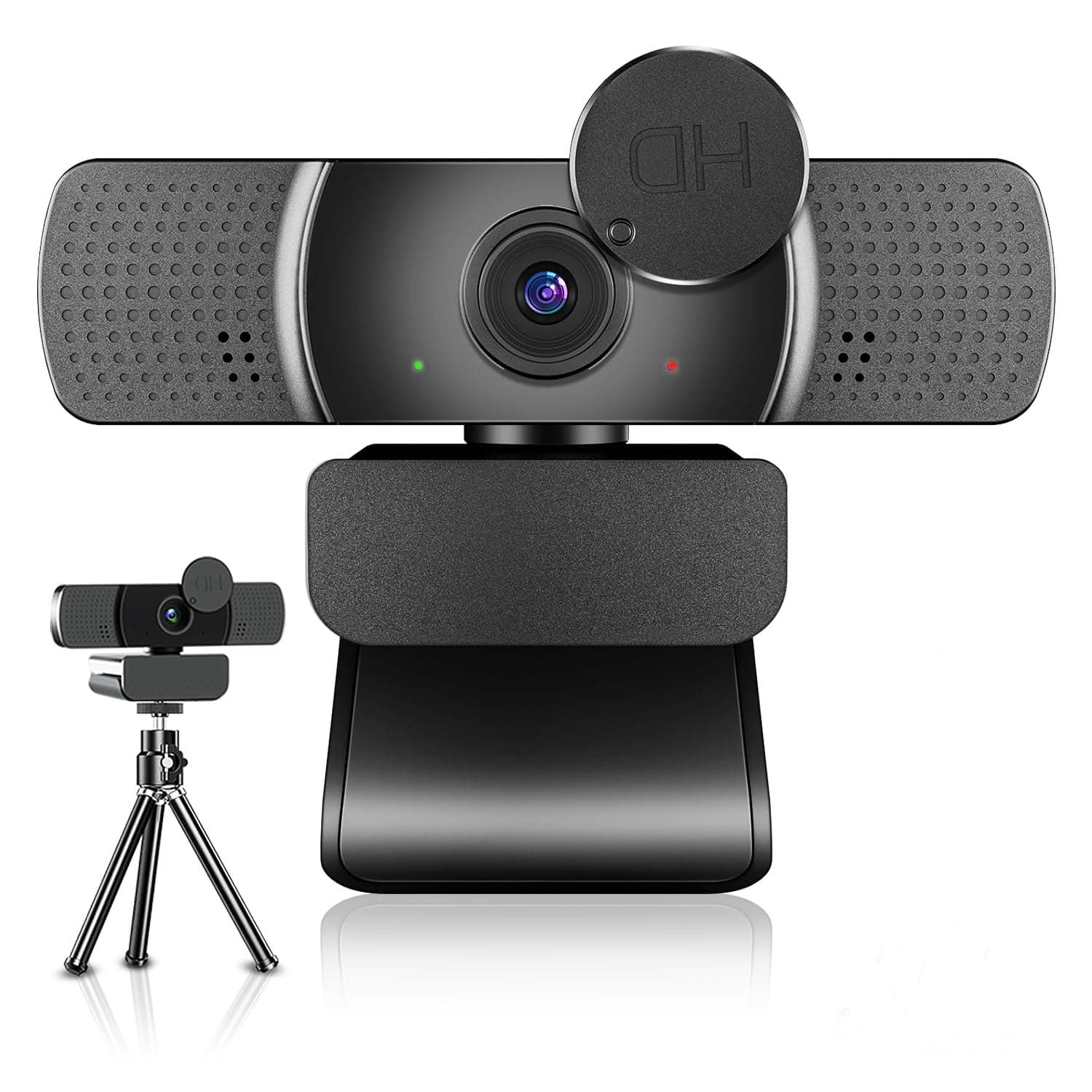 Neefeaer 2K Full HD Webcam mit Mikrofon und Abdeckung