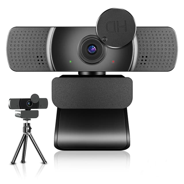 Neefeaer 2K Full HD Webcam mit Mikrofon und Abdeckung