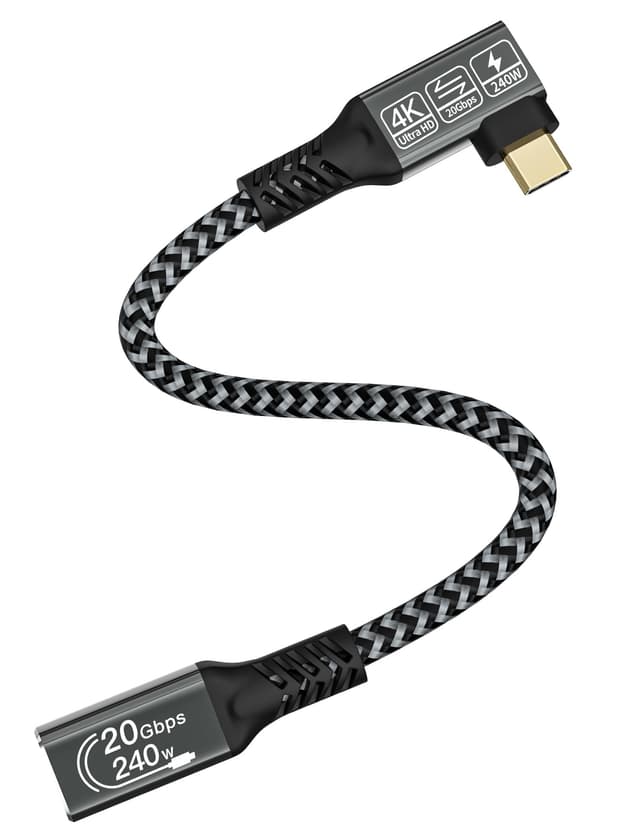 🔌 CAKOBLE USB C Verlängerungskabel 0,25m - 20Gbps/240W - 4K@60Hz 📺