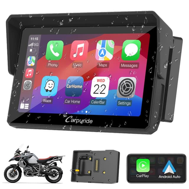 Carpuride W502B Motorrad-Carplay-Bildschirm für BMW R1200GS R1250GS S1000XR Motorrad