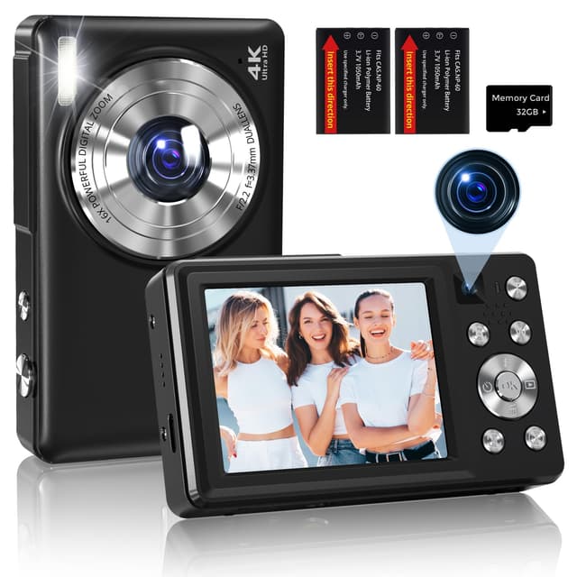 Digitalkamera 4K 64MP Autofokus Kamera Fotokamera 📸