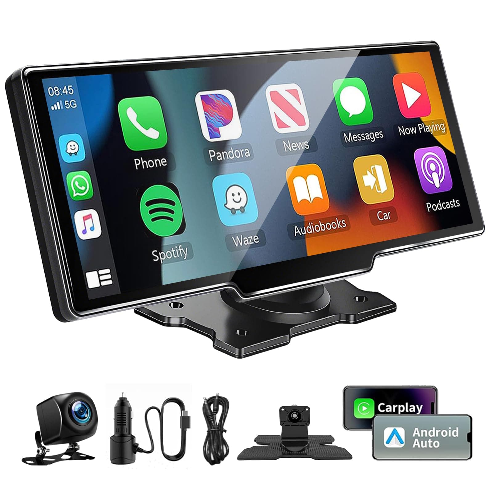 🚗 10,26 Zoll Apple Carplay Display für Apple Car Play & Android Auto 📱
