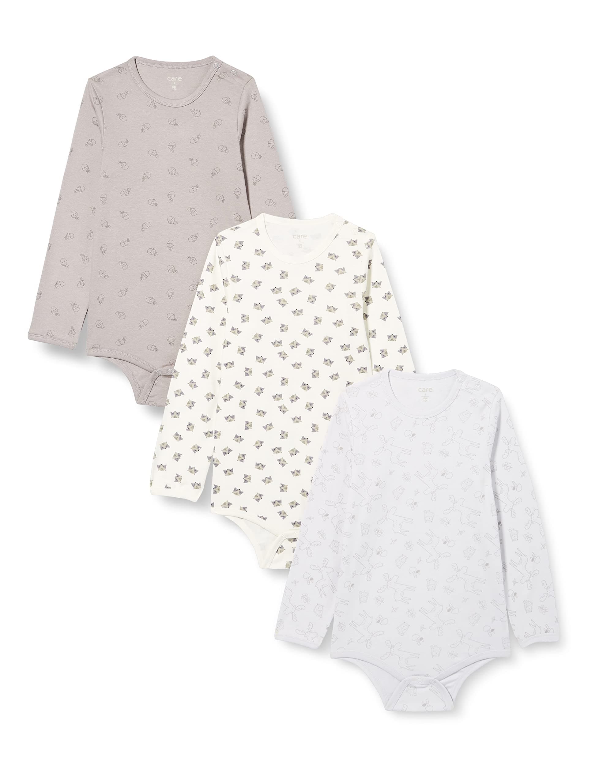 Angebot: Care Unisex Baby Body Langarm aus 100% Baumwolle (3er und 6er Pack) 1-2 Monate Marshmallow White (111) 🌈👶