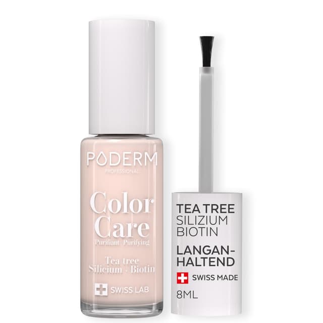 🌿🌸 PODERM - TEEBAUM-NAGELLACK COLOR CARE Zartrosa 🌸🌿