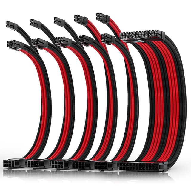 AsiaHorse 16AWG Sleeved Cable Kit für PC/GPU/CPU, PSU Kabelverlängerung