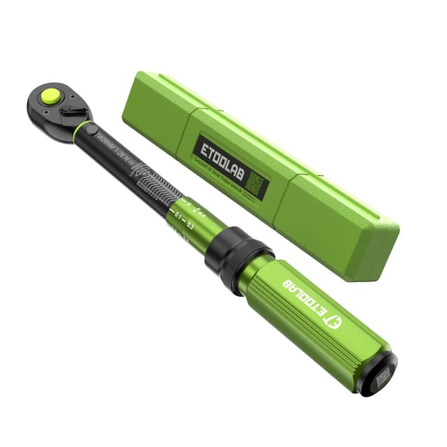 ETOOLAB 1/4" Drehmomentschlüssel ±3% Fehlergenauigkeit 1-26 N·m 72 Zähne Fahrrad Drehmomentschlüssel