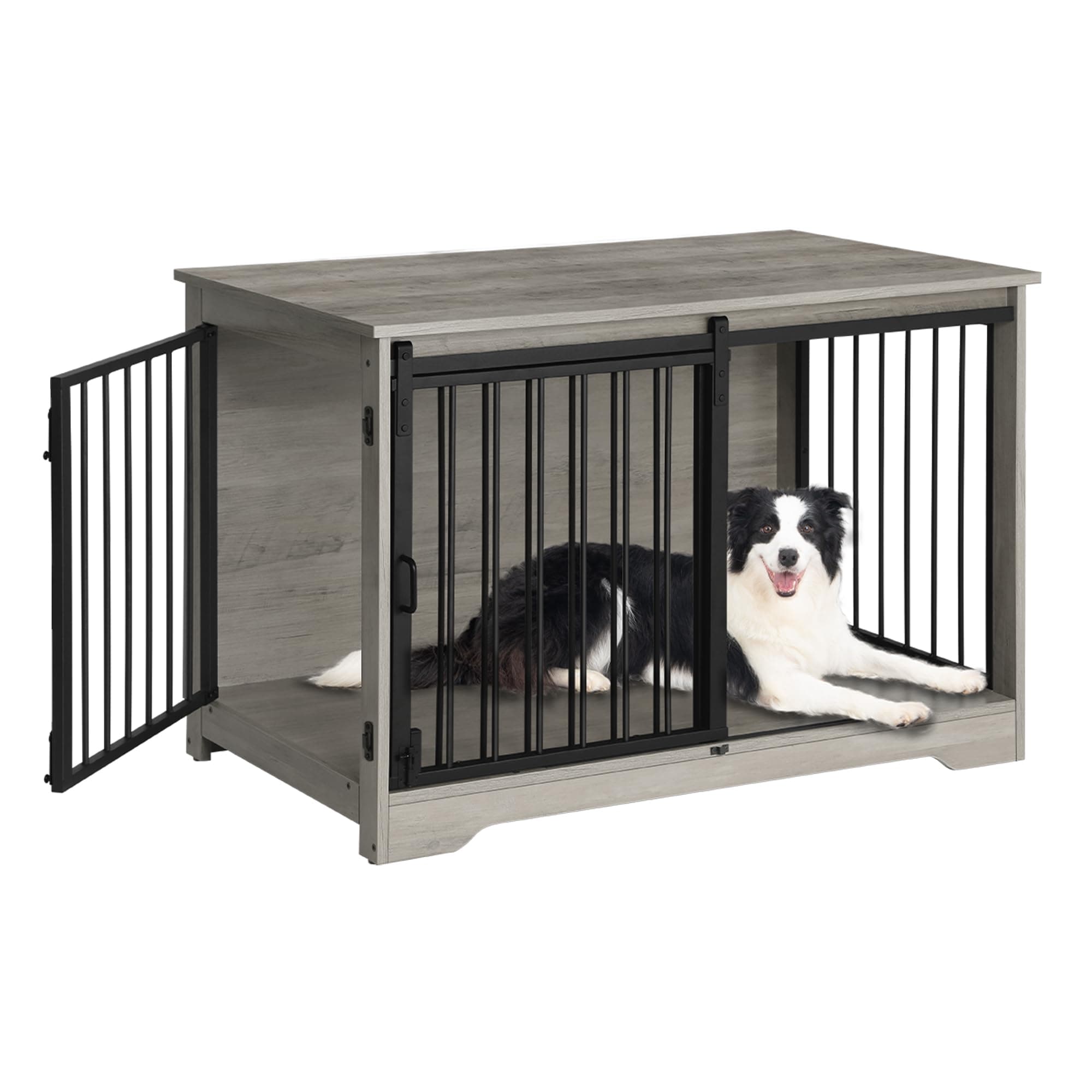 🐶 Hzuaneri Hundekäfig Möbel, 100cm Hundebox für Zuhause 🐾