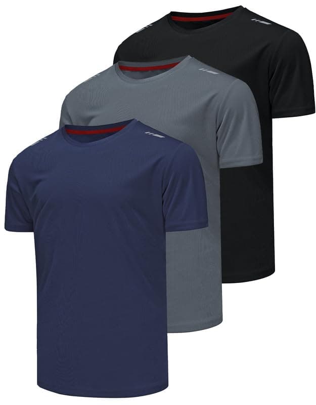🏃‍♂️ Csqtongan 3er Pack Sport Tshirts Herren Funktionsshirt 🏋️‍♂️