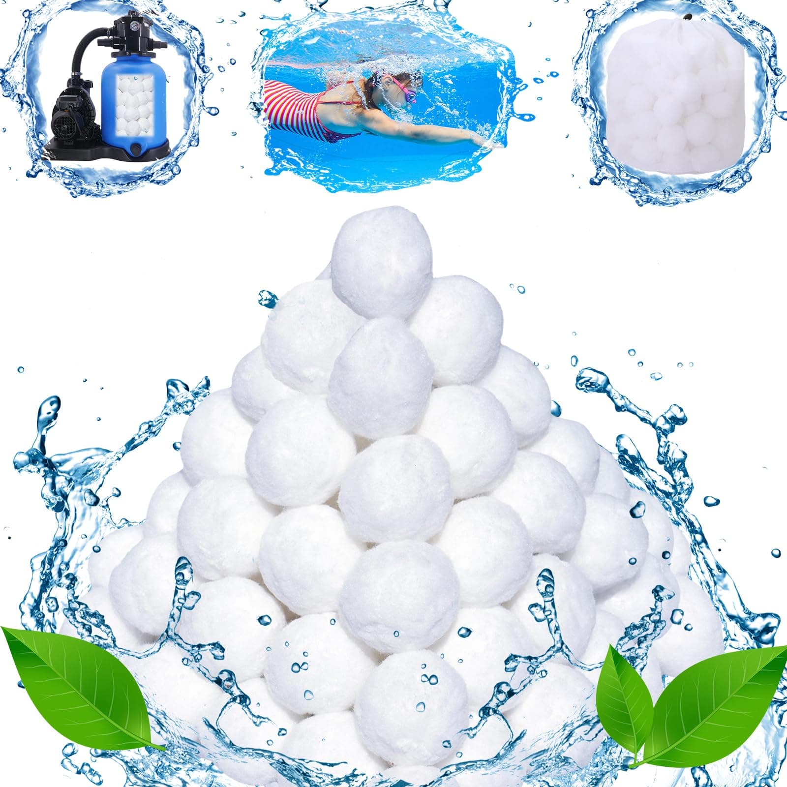🌊🏊‍♂️ Filterbälle für Sandfilteranlagen - Poolreinigung Zubehör 🏖️
