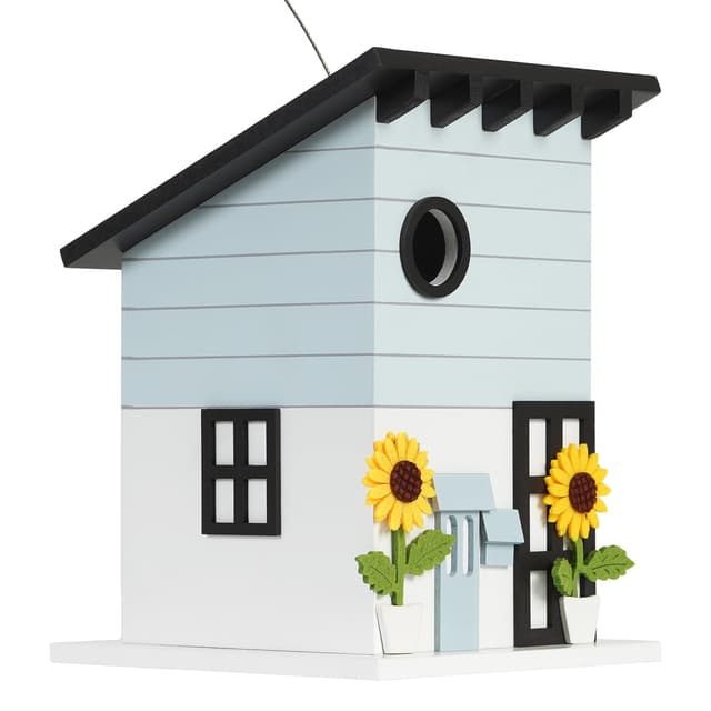 🐦🌻JUJOYBD Deko Vogelhaus zum Aufhängen - Nistkasten im Landhausstil🌻🐦