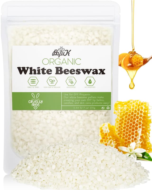 🕯️🐝 Weiße Bienenwachs Pastillen 200G/906G/2.3KG für Kerzenherstellung und Kosmetik