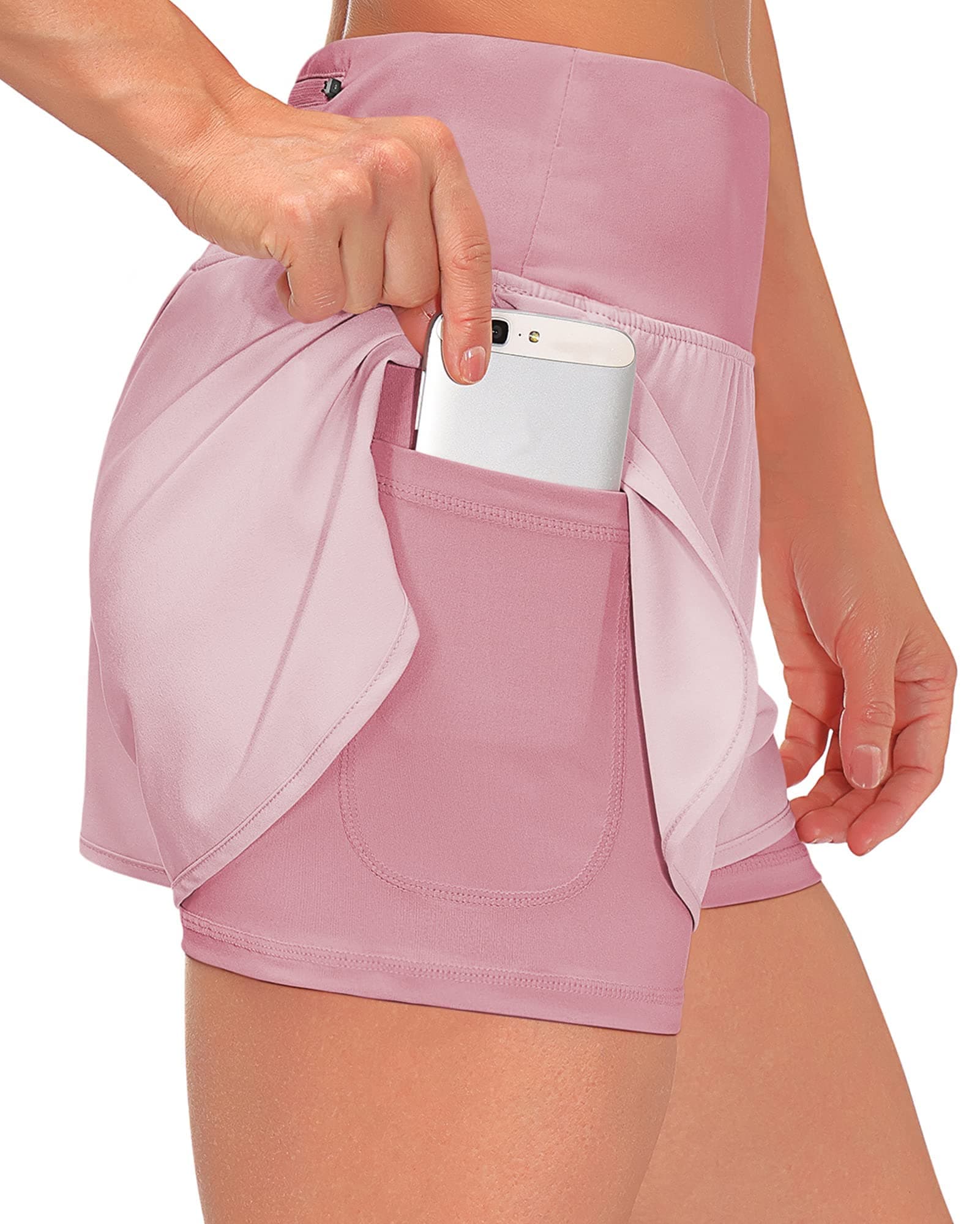 Damen Sommer Sport Shorts 2 in 1 Laufshorts 🏃‍♀️🌞
