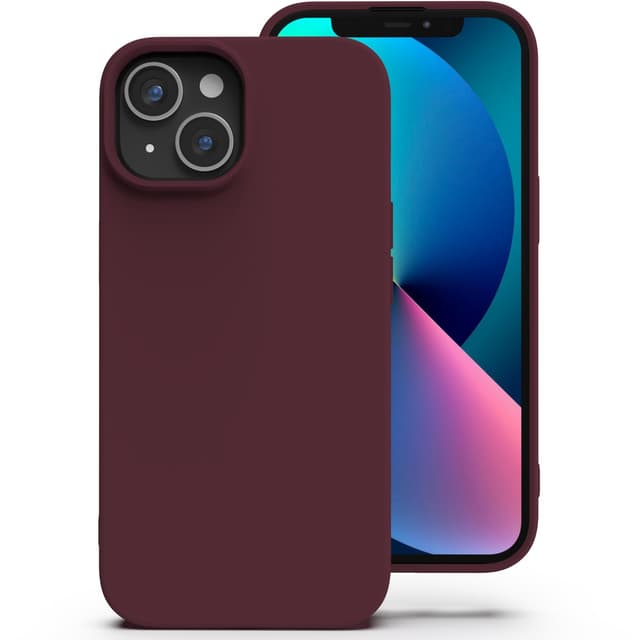 Zuvirelx Glatte Silikon hülle für iPhone 13 Mini 📱🔴