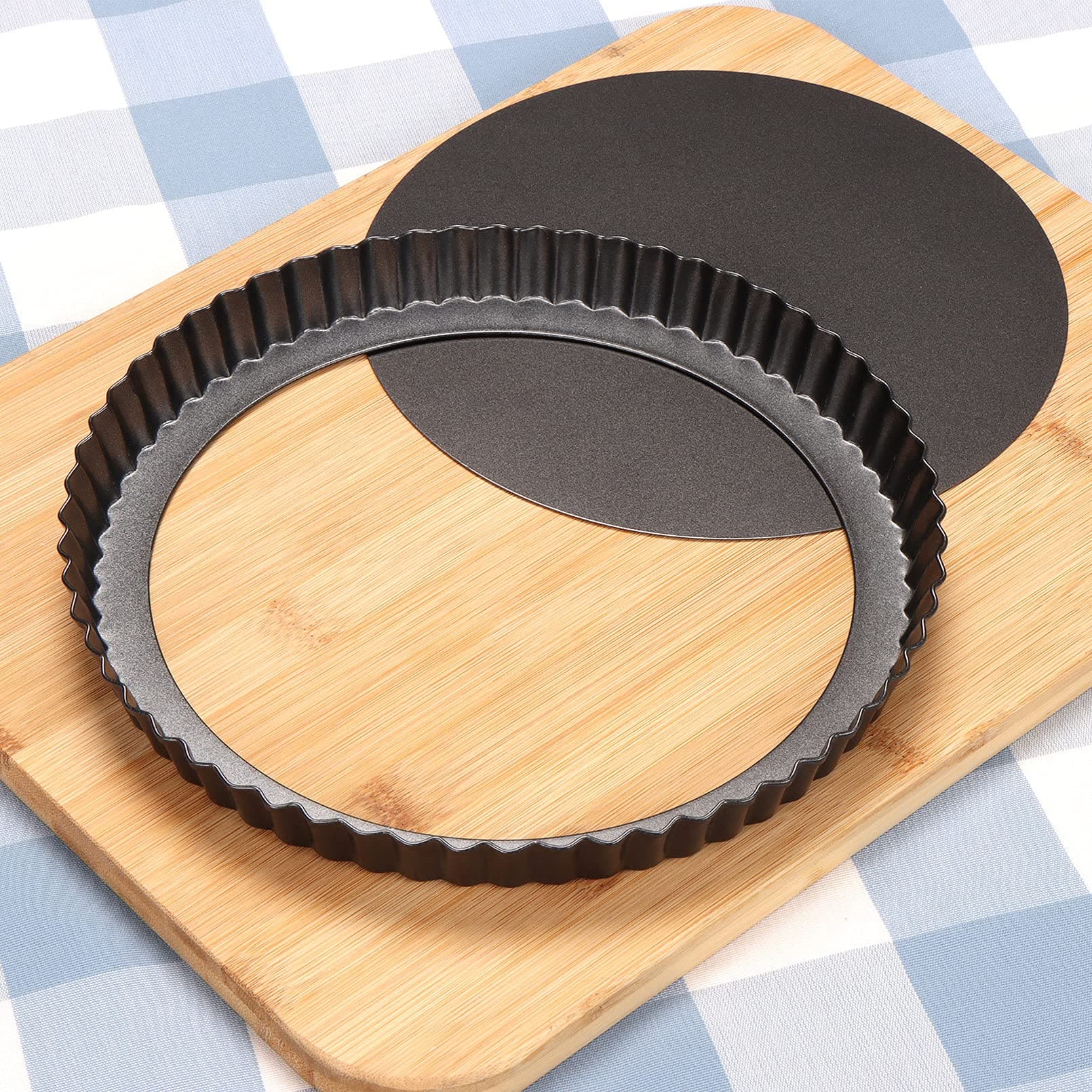 🥧 Sinnsally Quicheform, 22cm Tarteform mit Hebeboden - Antihaftbeschichtete Obstbodenform
