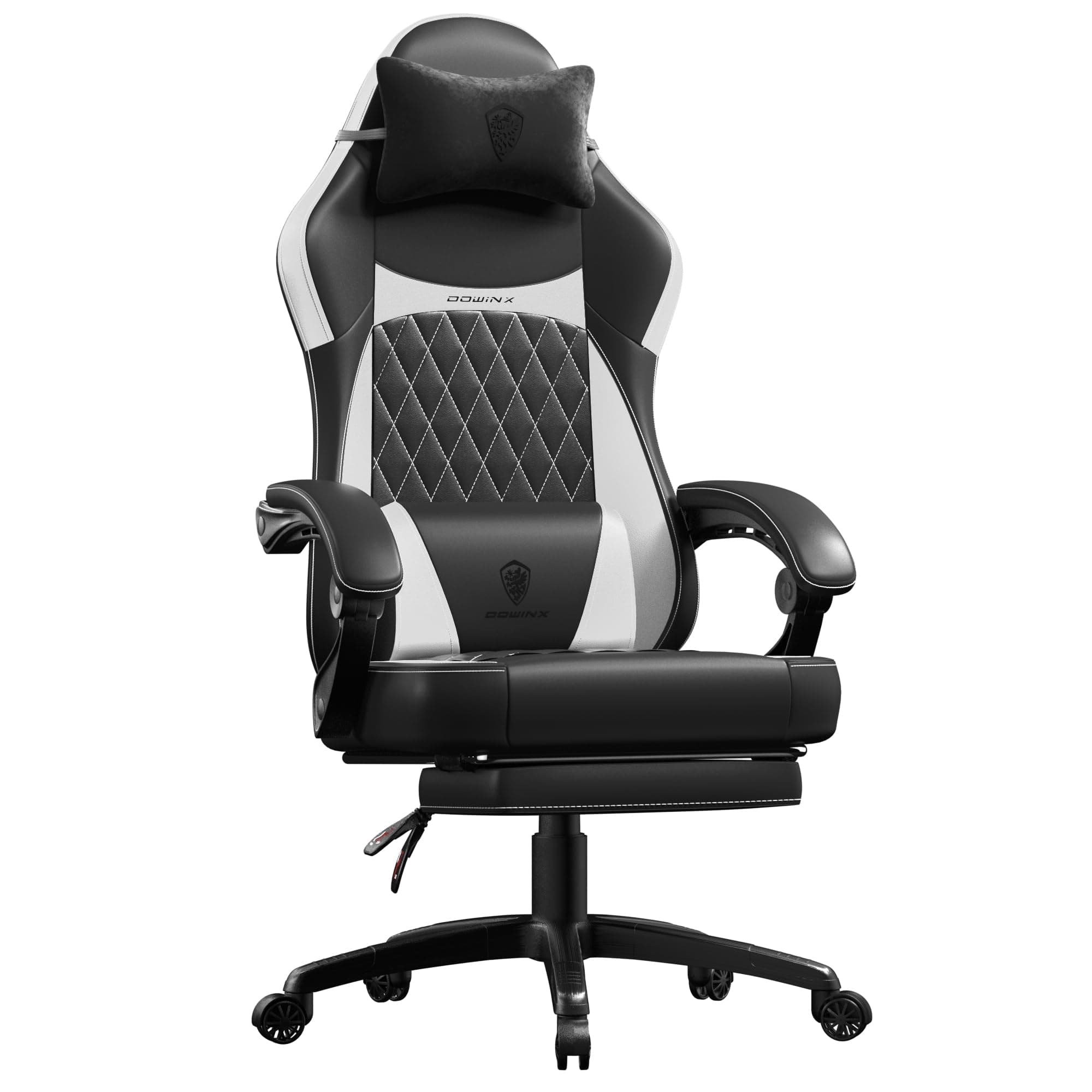 🎮 Dowinx Gaming Stuhl Racing Gamer Stuhl, Ergonomischer Gaming Sessel mit Lendenwirbelstütze