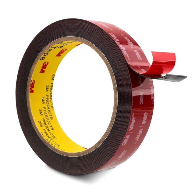 🔥 3M Doppelseitiges Klebeband 25mm x 4.7m Schwarz 1 Rolle 🚗🏠🏢
