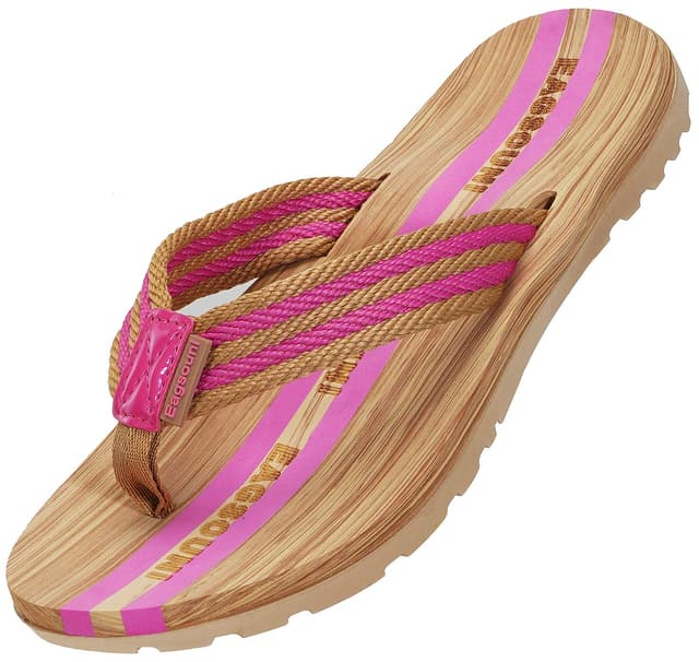 🌞 Damen Herren Zehentrenner Sommer Flip Flops Badelatschen Hausschuhe Pantoletten 38 EU Pink 🌴