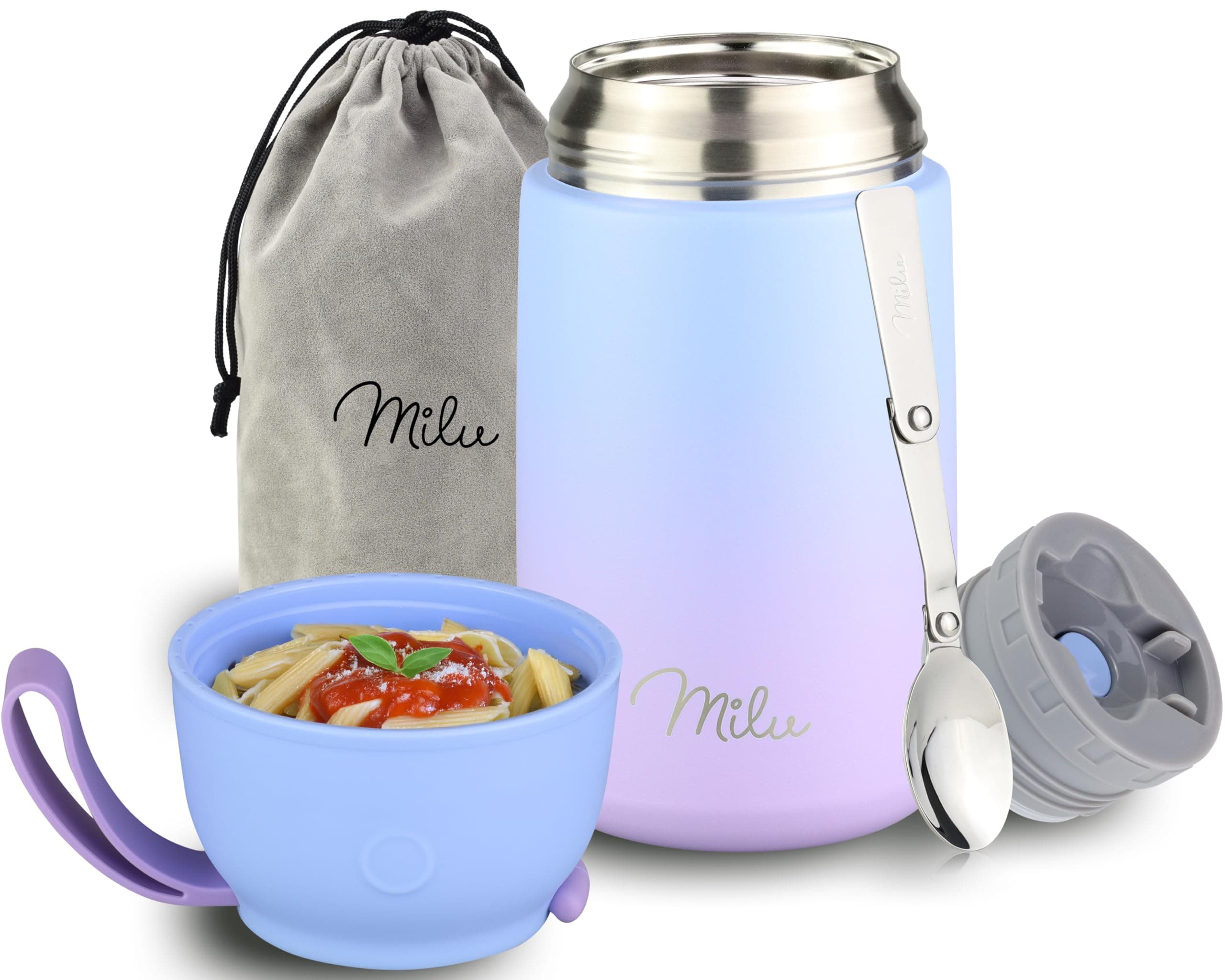 Milu® Thermobehälter 800ml - TOP ISOLIERUNG und KOMFORT 🥣