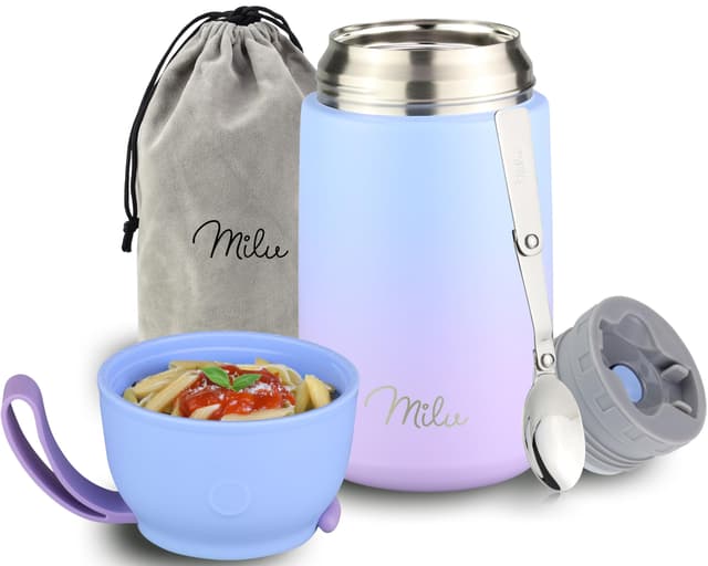 Milu® Thermobehälter 800ml - TOP ISOLIERUNG und KOMFORT 🥣