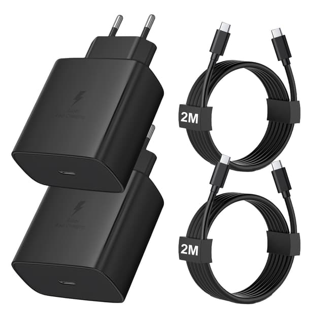 🔋 2 Pack 45W USB C Schnellladegerät mit 2m USB-C Schnellladekabel 📱