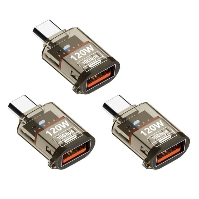 🔌🖥️ LUIRSAY 3 Stück USB C auf USB-C Adapter 10 Gbps 5V/9V/12V OTG Adapter