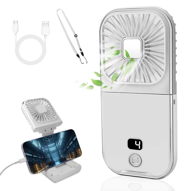 🌀🔋 Mkitnvy Handventilator - Tragbarer Mini Ventilator USB 🌬️🏝️