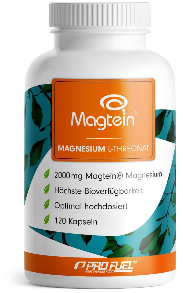 Magnesium Threonate Kapseln 120x - Hochdosiert mit 2000 mg Magtein® Magnesium L-Threonat