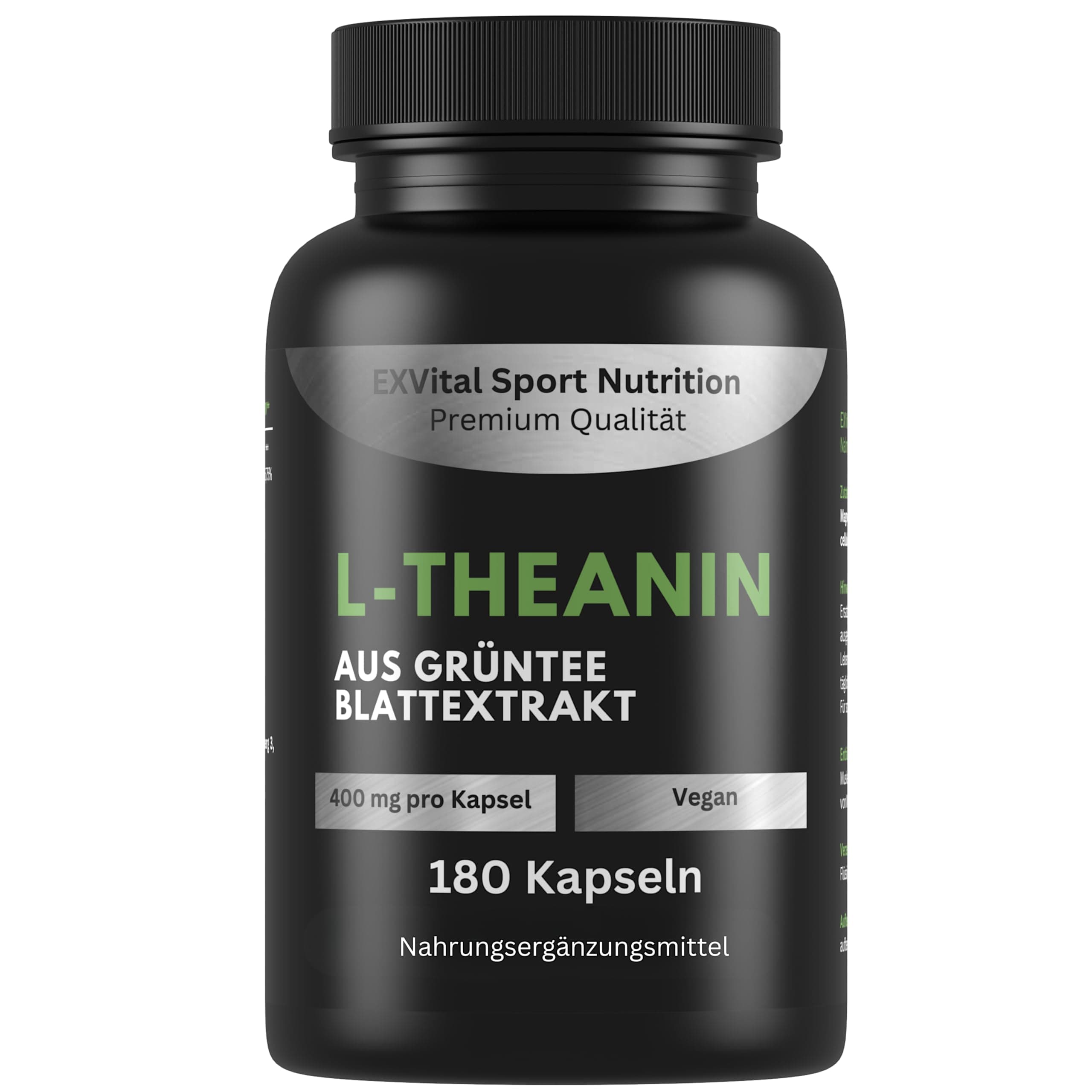EXVital® L-Theanin, 180 vegane Kapseln 🌿💊