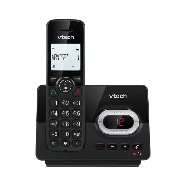 📞 VTech CS2050 Schnurloses Telefon mit Anrufbeantworter Schwarz 📶