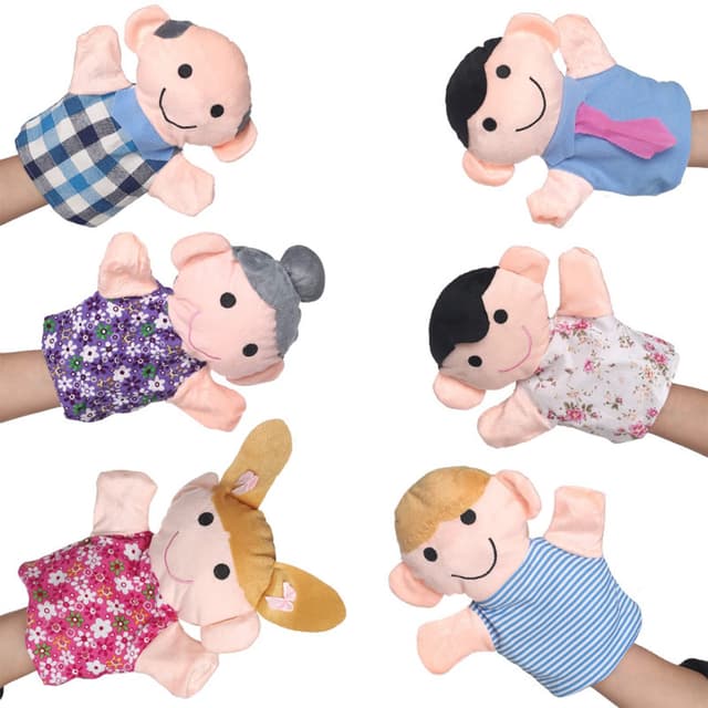 Angebot: 6 Stück Kleiner Finger Puppet Set 🎭🎁