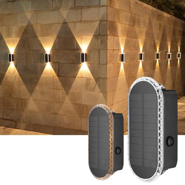 🌞 ELLASAY Solar Wandleuchte Aussen Garten: IP65 Wasserdicht LED Solarleuchte 🌿