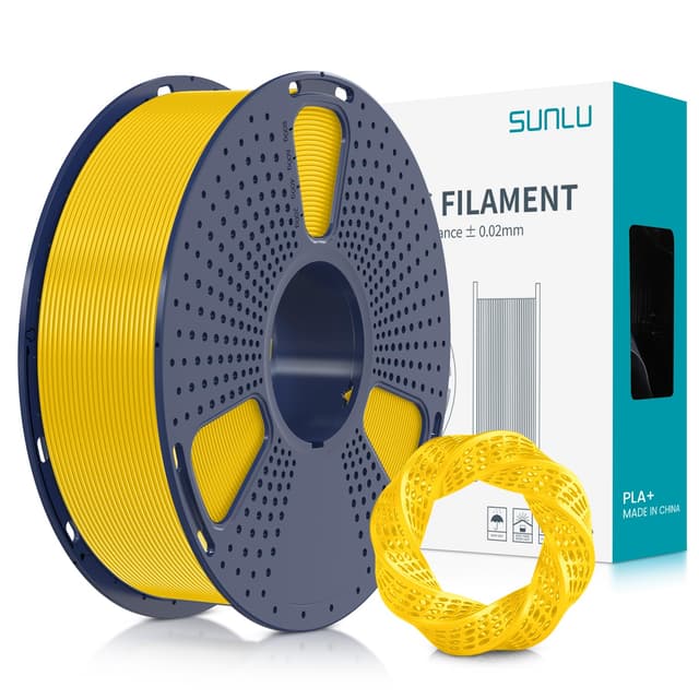 SUNLU PLA+ Filament 1.75mm - Stärker belastbar und brillantes Gelb 🌟