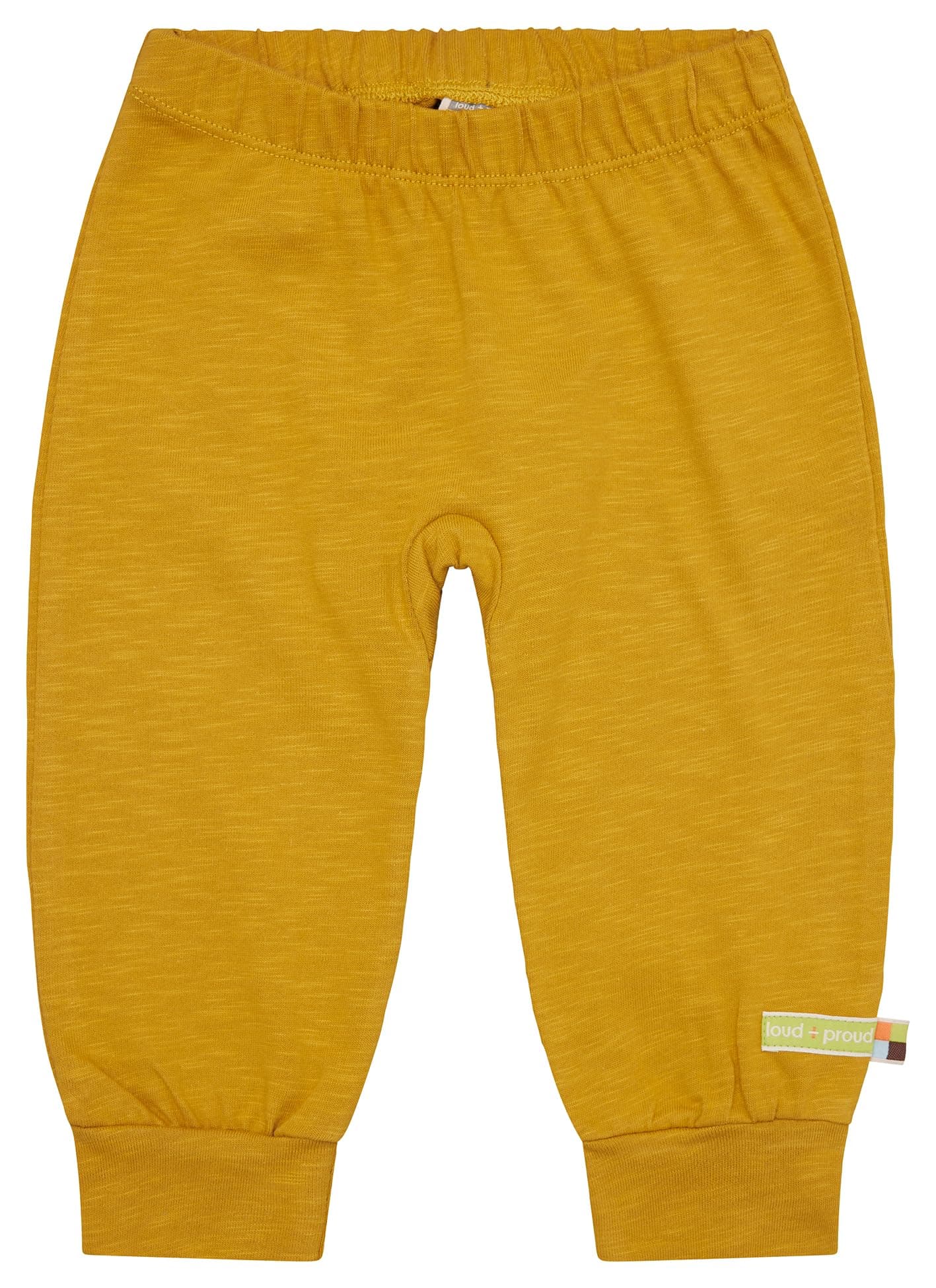 🌟 Super Deal! loud + proud Unisex Kinder Slub Jersey, GOTS Zertifiziert Freizeithose 98-104 Curry 🌟