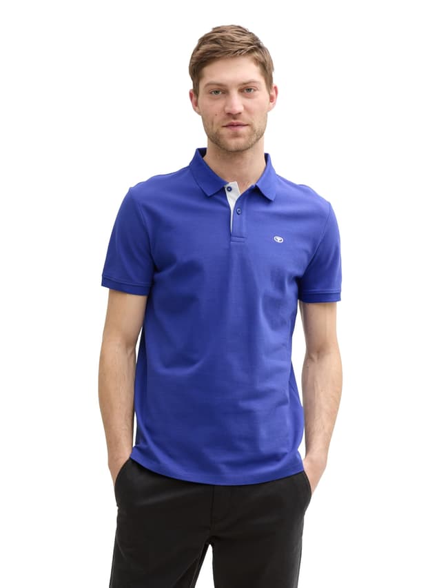 🔥 Mega Deal! TOM TAILOR Herren Basic Piqué Poloshirt S 25386 - Crest Blue nur 13€