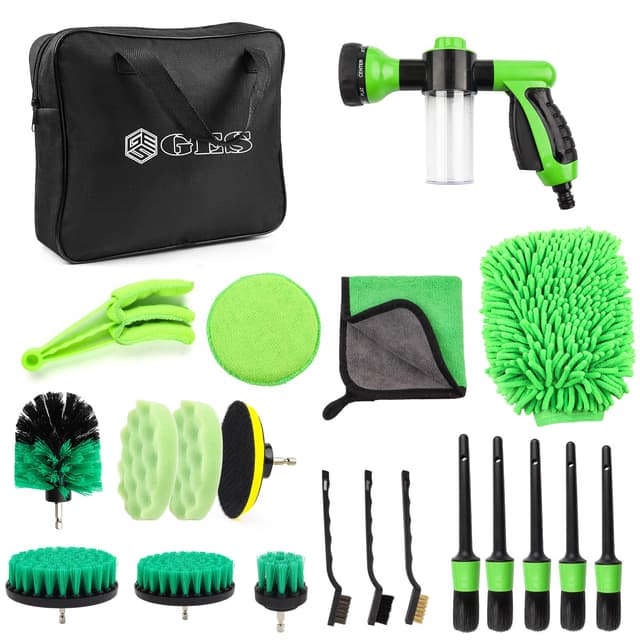 GES Autowasch-Schaumsprüher Set 🚗 Gartenwerkzeug für Autowäsche 🧽 21 Auto-Wäschemittel